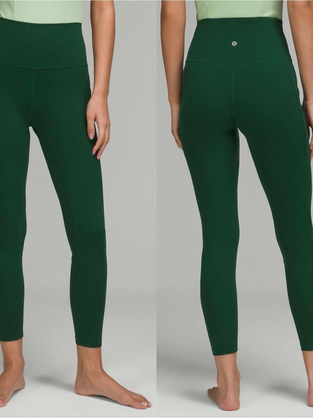 Lululemon Align High-Rise Pant Sz 0 with Pockets 25" In Everglade Green